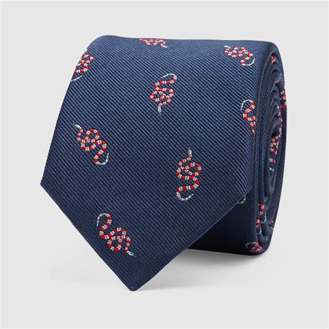 gucci snake tie|Gucci Snake Pattern Tie .